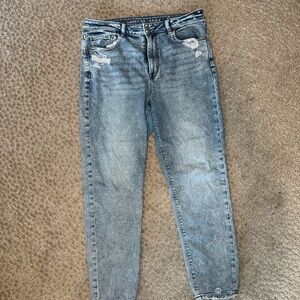 American Eagle Distressed Blue Jeans, Size 12